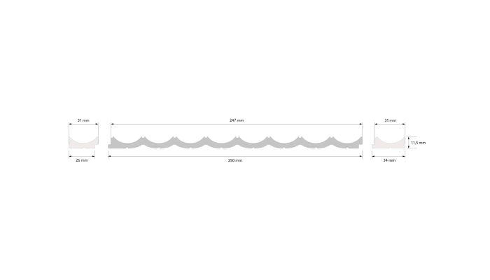 Panel LUMIO biały WP002P Mardom Decor